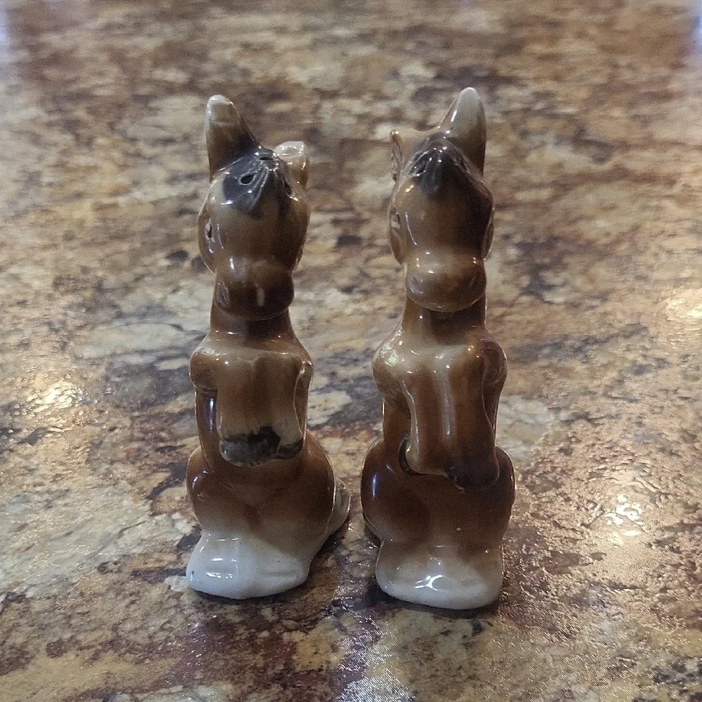 Salt & Pepper Shakers Donkey Set Japan